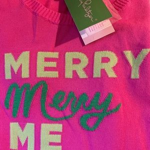 Lilly Pulitzer Merry Merry Me christmas sweater ugly pretty engagement idea